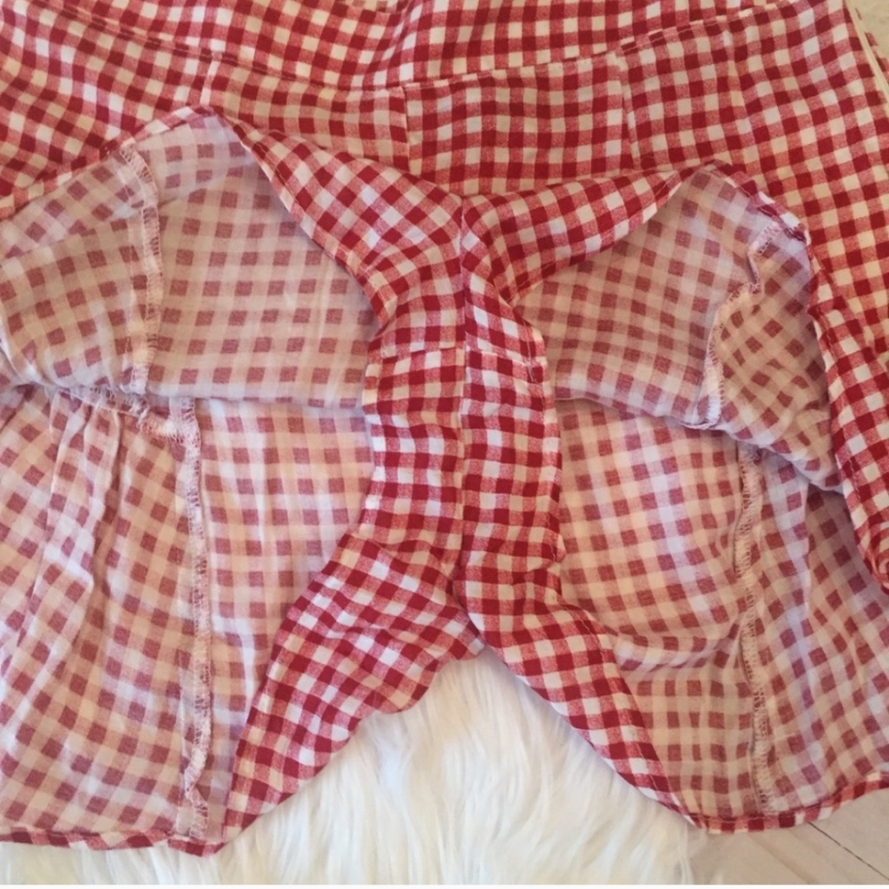 🌸SMYM- BNWoT Red GINGHAM Skippy SHORTS - Picture 5 of 5